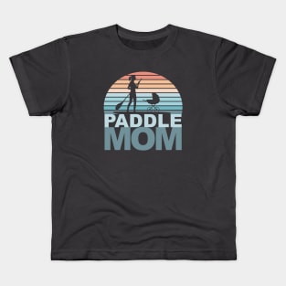 Paddle Boarding Mom Kids T-Shirt